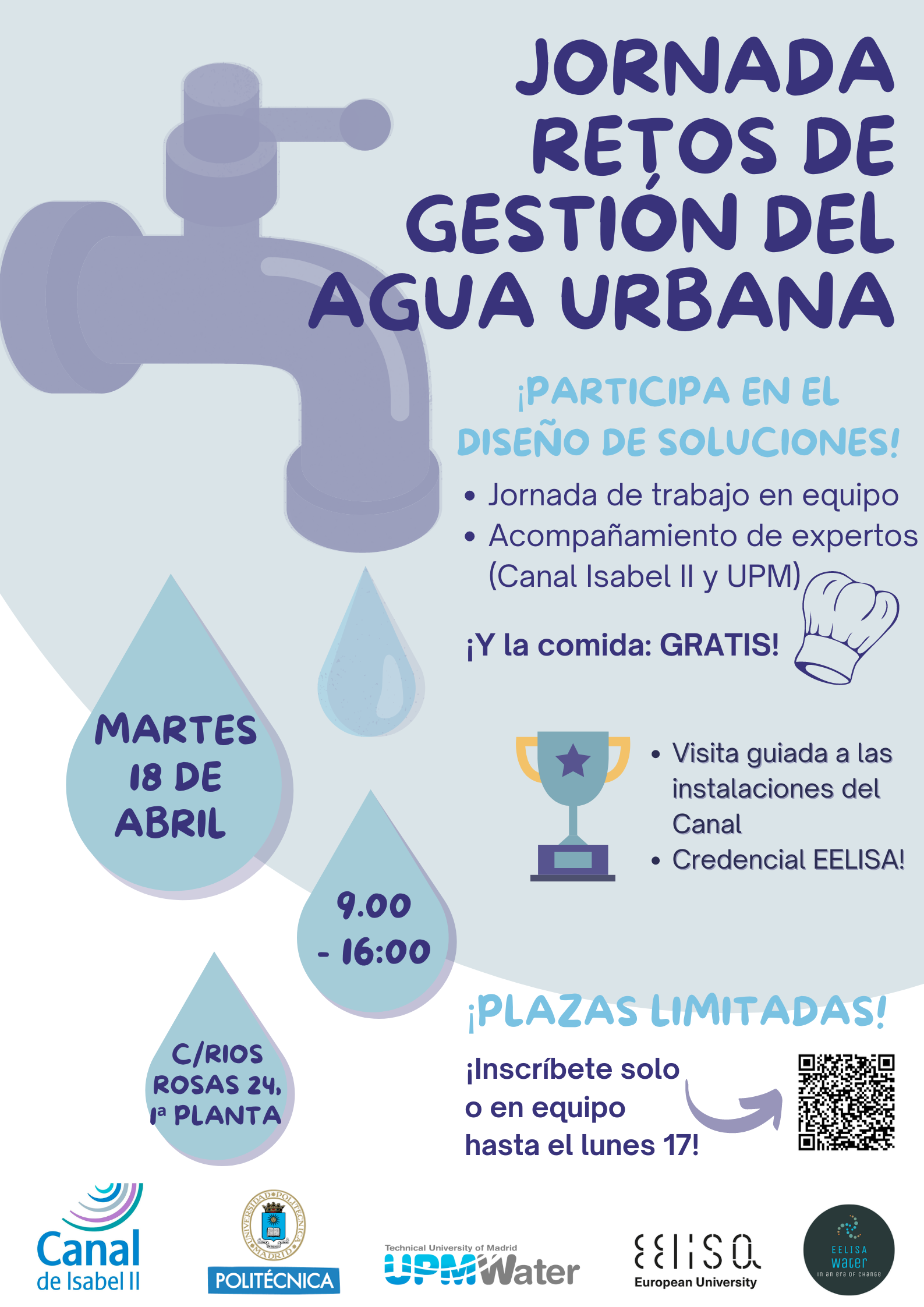 Jornada Creativa sobre Retos de Gestión del Agua Urbana con Canal de Isabel II
