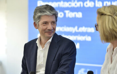 Antonio Tena presentó su nueva novela “Nemesio o el caos” en la Escuela de Ingenieros de Caminos, Canales y Puertos.