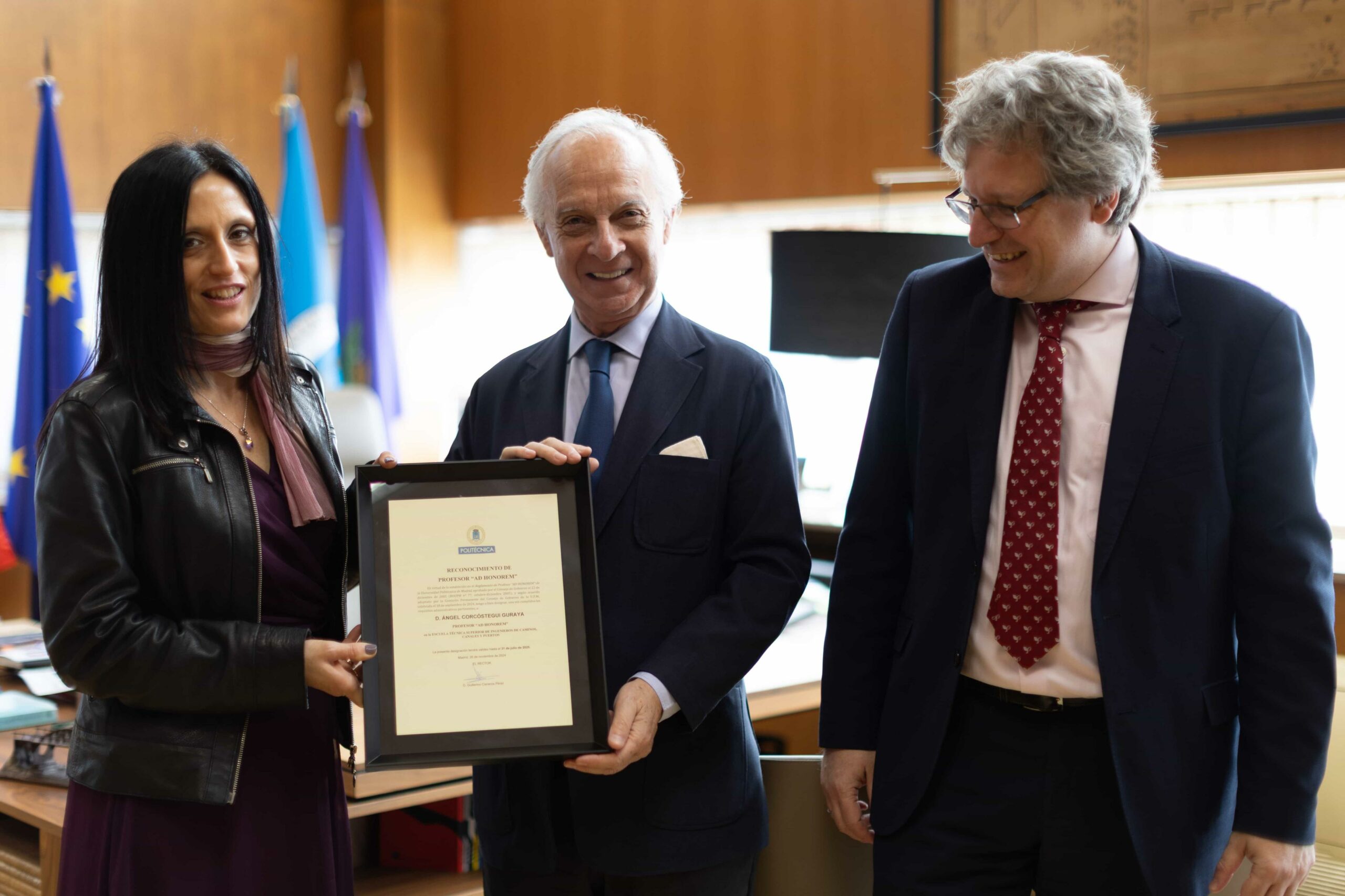 Ángel Corcóstegui, nuevo profesor ad honorem de Caminos UPM Ángel Corcóstegui, nuevo profesor ad honorem de Caminos UPM