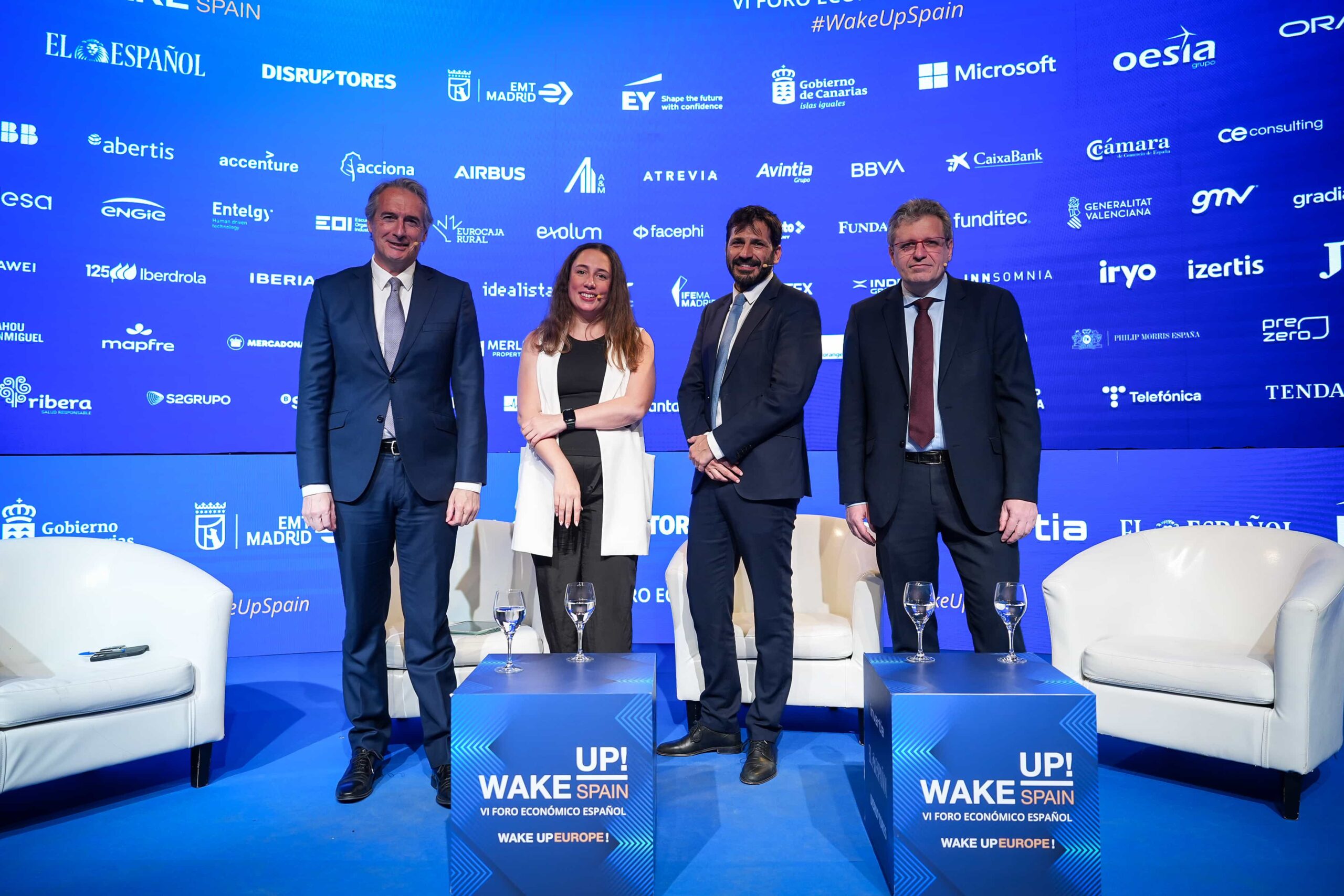 CaminosUPM participa en Wake Up, Spain! en una mesa sobre infraestructuras sostenibles e inteligentes.